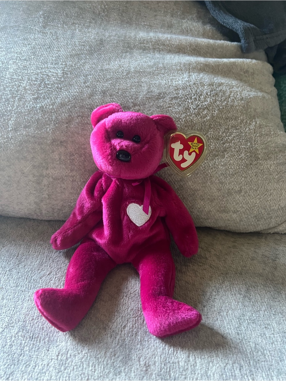 Vintage Ty Beanie Baby Valentina Bear (1999) - Retired with Tags